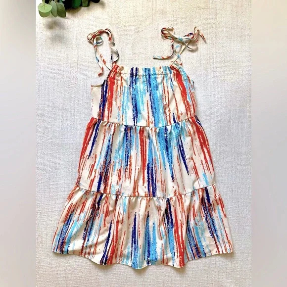 Emery Rose Brush Print Dress - Picture 4 of 4